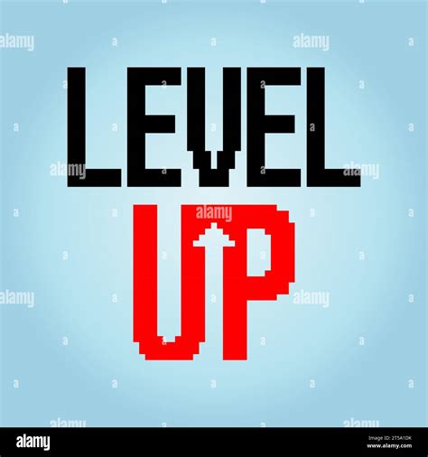 Bit Pixel Level Up Show Fonts For Game Assets And Cross Stitch