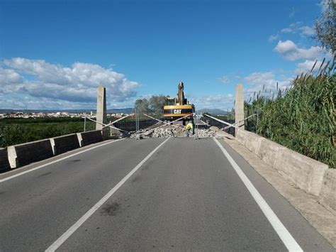 La Diputació inicia les obres de millora del pont sobre el riu Xúquer a