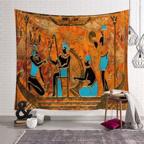 Vintage Tapestries Ancient Egypt Wall Hanging Tapestry Old Etsy