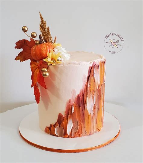 Thanksgiving Day Cake Fall Cakes Fall Theme Cakes Fall Leaf Cake