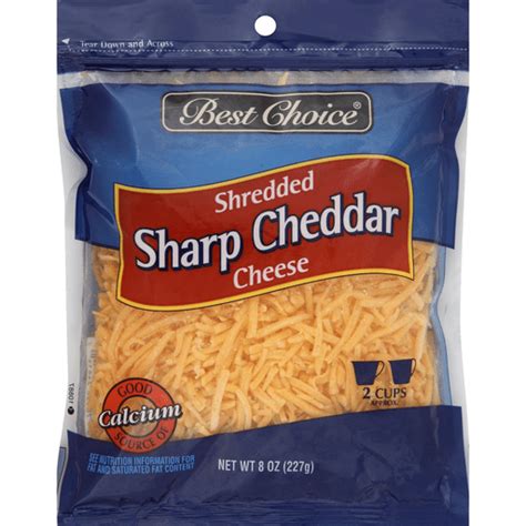 Best Choice Shredded Cheese Sharp Cheddar Cheddar Reasor S