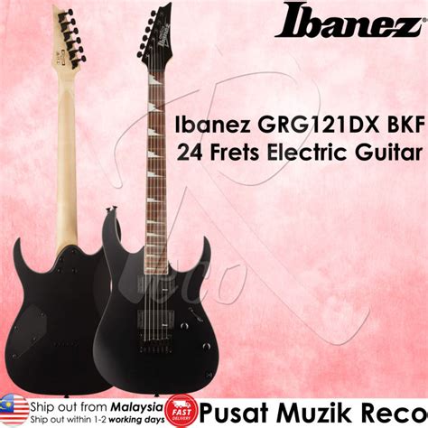 Ibanez Grg Dx Bkf Frets Electric Guitar Black Flat Lazada