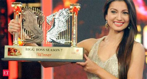 Gauhar Khan: Gauhar Khan wins Bigg Boss 7 - The Economic Times