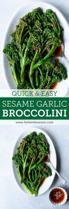 Garlic Butter Sauteed Broccolini The Easiest And Healthiest Broccolini