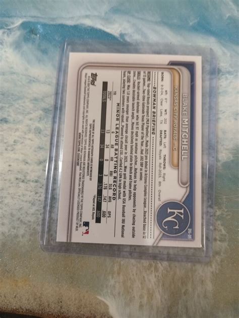 2024 Bowman Chrome Mega Box Blake Mitchell Mojo Refractor Auto BMA BMI