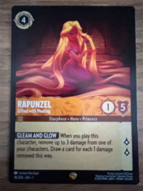 DISNEY LORCANA TCG Legendary Card Rapunzel Gifted With Healing 5