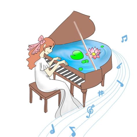 Soft Beauty Sex Play Piano Element Feminine Female Piano Png