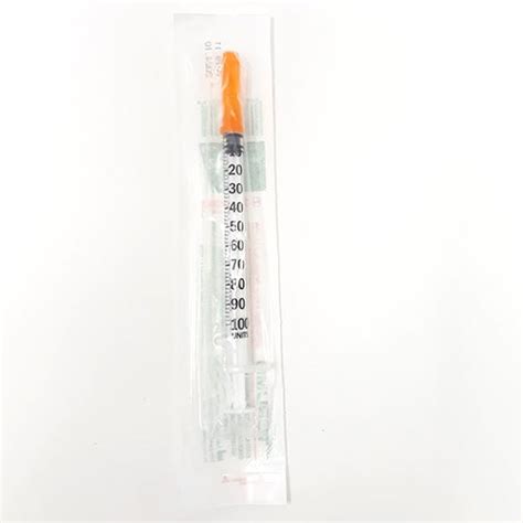 JERINGA DESECHABLE 1ML CON AGUJA 29G X 13MM PARA INSULINA