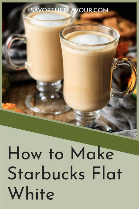 Flat White Recipe Starbucks Copycat Recipe Starbucks Flat White