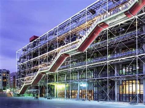 The Pompidou Centre Renzo Piano And Richard Rogers High Tech