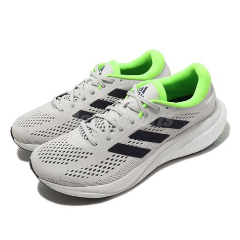 Adidas Supernova M Dash Grey Green White Men Running Sports Shoes