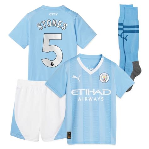 MAILLOT KIT ENFANT MANCHESTER CITY DOMICILE 2023 2024 STONES FSPRO