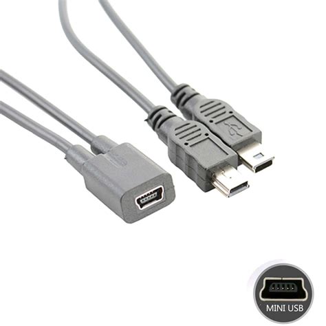 Mini Cabo Adaptador De Carregador Cabo Adaptador Usb Fêmea Para Dual 2x Macho Divisor Y Para