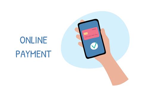 Online Payment Phone In Hand Purchase Payment By Bank Card In