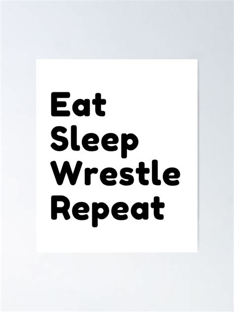 Eat Sleep Wrestle Repeat Wrestling Wrestling Gift Wrestling Lover