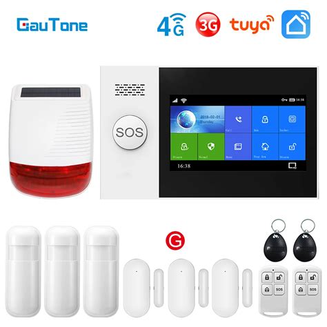 GauTone Sistema De Alarma PG107 WiFi 4G 3G Para Seguridad Del Hogar