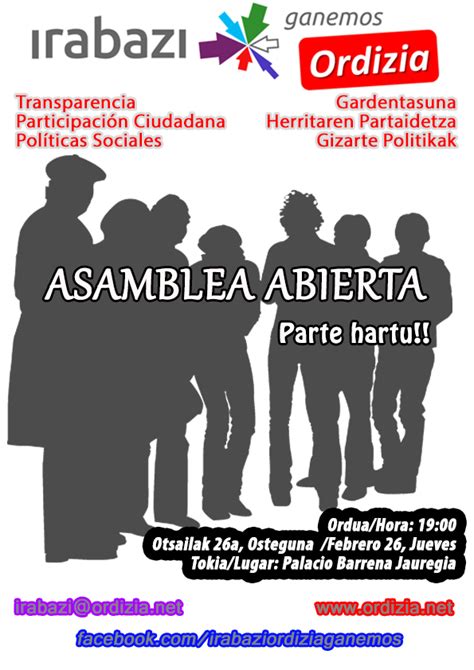 Dia De Febrero Asamblea Abierta Irabazi Ordizia