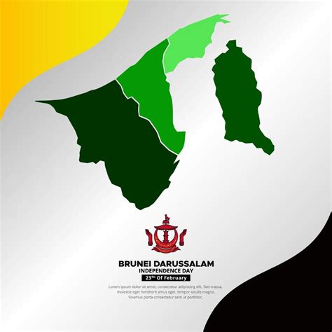 Collection Of Silhouette Brunei Darussalam Maps Design Vector