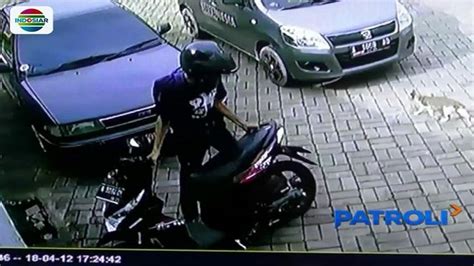 Pencurian Motor Terekam Cctv Pelaku Boyong Motor Dalam Hitungan Detik