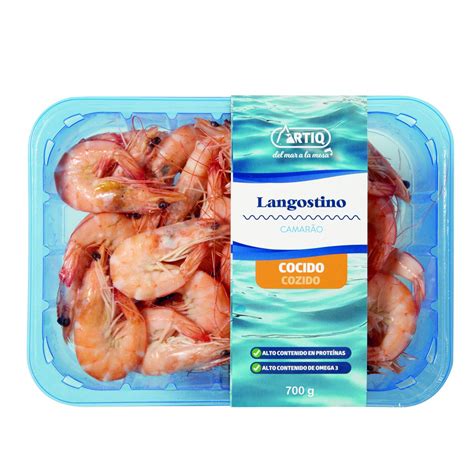 Comprar Langostino cocido congelado 21 28 artiq 700gr en Cáceres