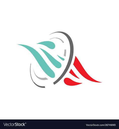 Hvac Business Company Heating And Cooling Logo Vector Image