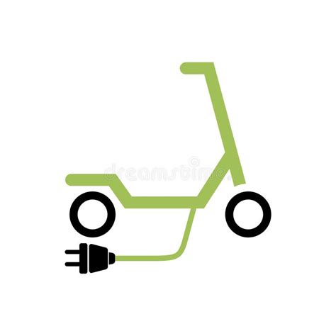 S Mbolo El Ctrico Verde De La Vespa Icono De La Vespa Ilustraci N Del