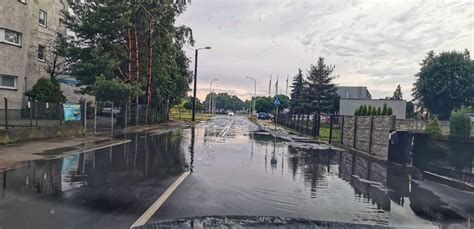 Ostrowskie ulice znowu zalane OSTROW24 tv Ostrów Wielkopolski