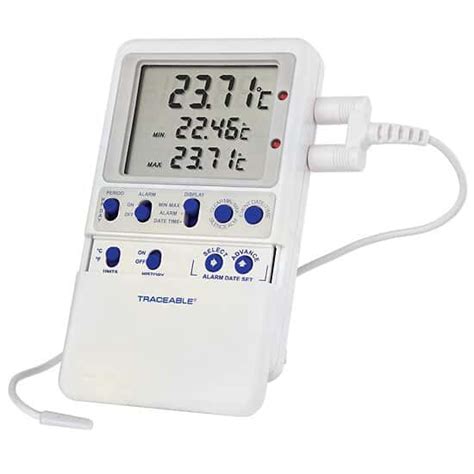 Traceable High-Accuracy RTD General Purpose Digital Thermometer with Calibration; 1 Wire Probe ...