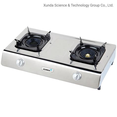 Xunda Double Burner Table Top High Efficiency Tornado Flame Stainless