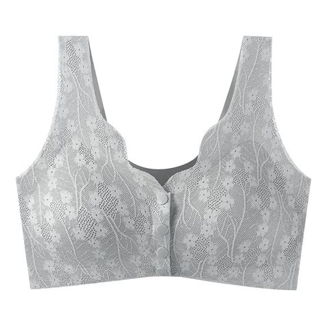 Qetyuw Womens Lace Bras Front Closure Plus Size Support T Shirt Bras