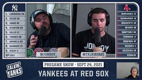 Yankees At Red Sox September 24 2021 Youtube