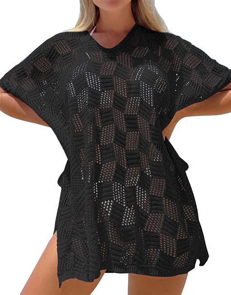 Alsol Lamesa Women S Bathing Suit Cover Ups Crochet Cover Up For Swimwear Beach Dress Bikini