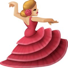 Woman Dancing Medium Light Skin Tone Emoji