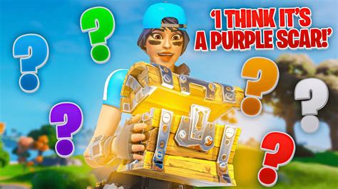 Guess The LOOT In The Chest Challenge In Fortnite YouTube