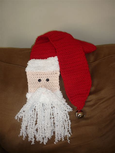 Crochet Santa Scarf 2013 Crochet Santa Crochet Crochet Hats