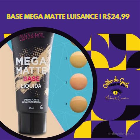 Base Mega Matte Alta Cobertura Luisance Shopee Brasil