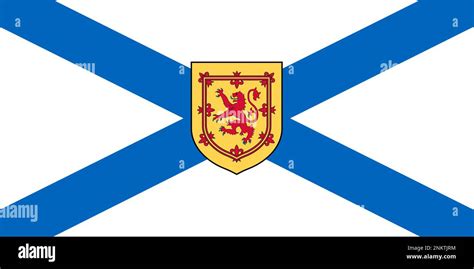 Provincial flag of Nova Scotia Stock Photo - Alamy