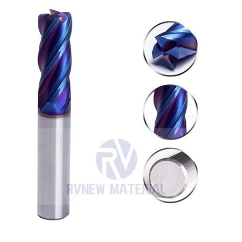 Hrc Flute Ball Cemented Tungsten Carbide End Mill For Hardened