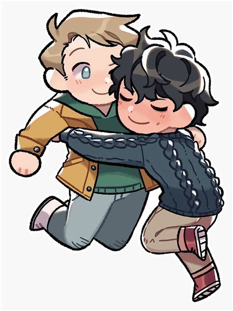 Nick And Charlie Heartstopper Sticker For Sale By Sinchobo Redbubble