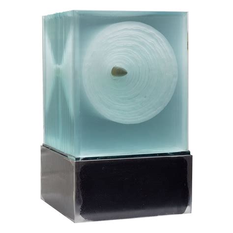 Spark Interior Art Glass Cube Sculpture By Jiri Jelinek