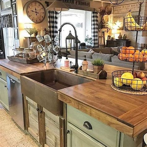 35 Astonishing Farmhouse Kitchen Design Ideas With Bohemian Vibes In