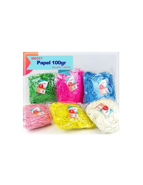 VIRUTAS DE PAPEL DE COLORES 100G