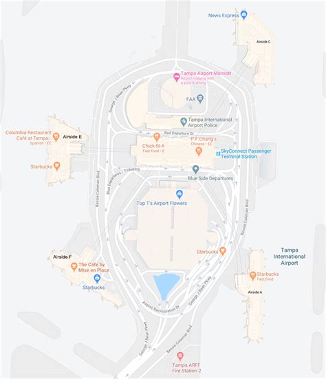 Tampa International Airport Map: A Guide To Navigate - Map Of France