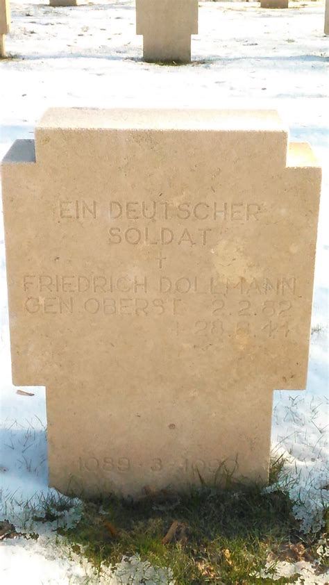 Gen Friedrich Karl Albert Dollmann 1882 1944 Find A Grave Memorial