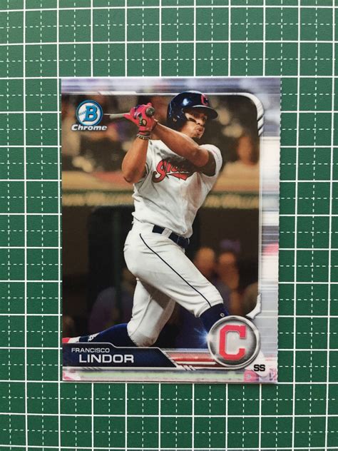 TOPPS MLB 2019 BOWMAN CHROME 13 FRANCISCO LINDOR CLEVELAND INDIANS ベース