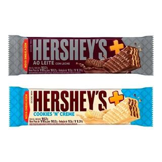 Chocolate Wafer Mais Cookies Creme Hersheys Shopee Brasil