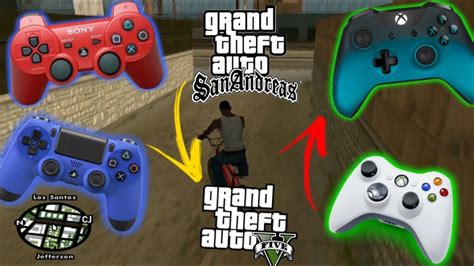 Como Colocar O Controle Do Gta V No Gta San Andreas Funciona Youtube