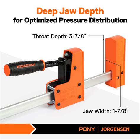 Jorgensen 48 Inch Bar Clamps 90°cabinet Master Parallel Jaw Bar Clamp