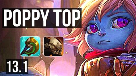 Poppy Vs Fiora Top 1 8m Mastery 500 Games 6 1 1 Dominating Kr