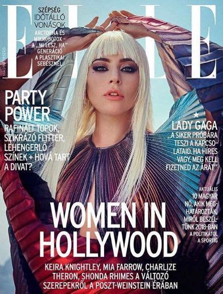 Lady Gaga Elle Magazine January 2019 Cover Photo Hungary